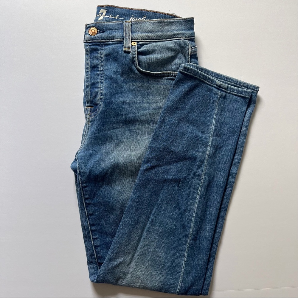 7 For All Mankind Josefina Skinny Boyfriend Jeans Light Wash Size 30